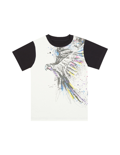 Черная футболка для девочки