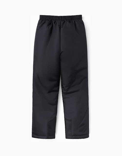 Черные утепленные брюки для мальчика