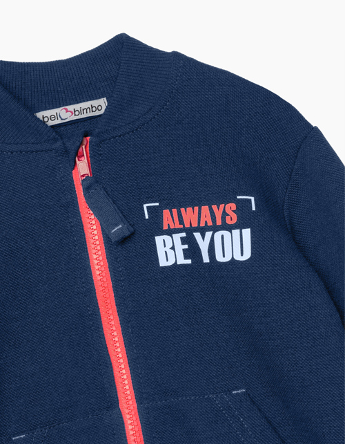 Темно-синий жакет-бомбер бренда BellBimbo Купить темно-синий жакет-бомбер бренда BellBimbo