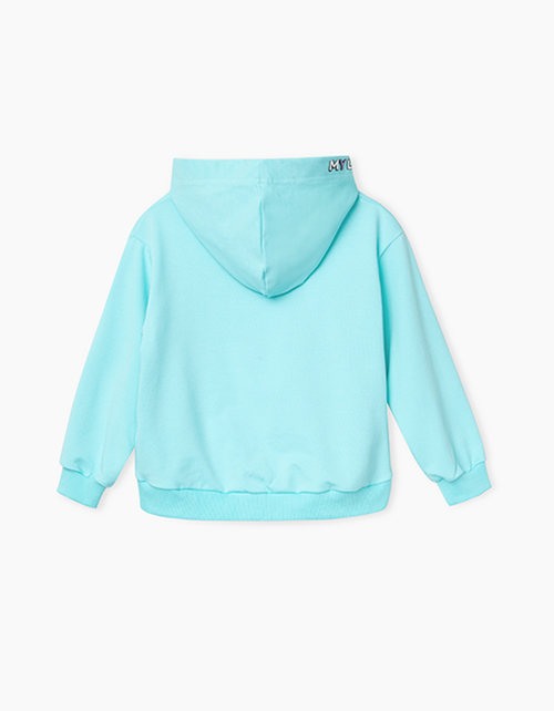 Светло-бирюзовое худи для девочки Купить светло-бирюзовое худи бренда Bellbimbo для девочки