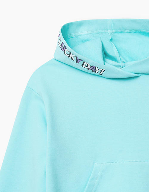 Светло-бирюзовое худи для девочки Купить светло-бирюзовое худи бренда Bellbimbo для девочки