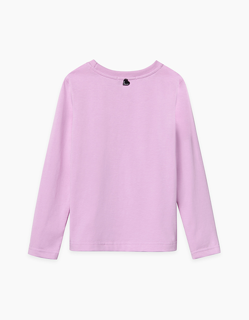 Купить светло-сиреневый лонгслив бренда Bellbimbo для девочки