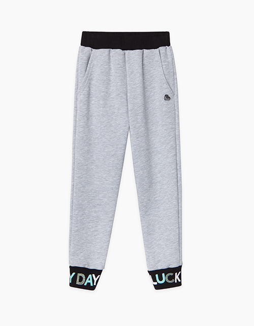 Купить брюки спортивного силуэта бренда Bellbimbo цвета серый меланж