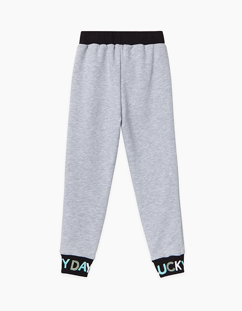 Купить брюки спортивного силуэта бренда Bellbimbo цвета серый меланж