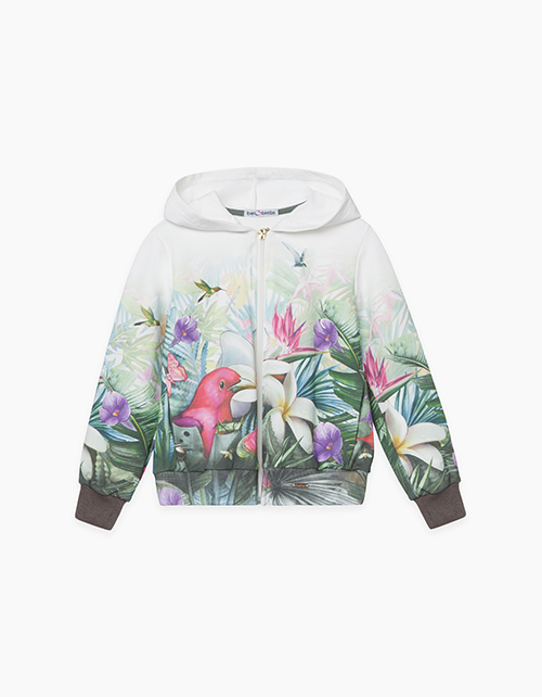 Толстовка с набивным рисунком для девочки Купить толстовку с набивным рисунком бренда Bellbimbo для девочки