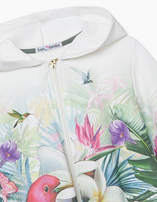 Толстовка с набивным рисунком для девочки Купить толстовку с набивным рисунком бренда Bellbimbo для девочки