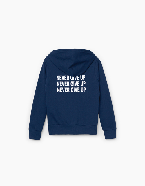 Темно-синее худи для мальчика Темно-синее худи для мальчика бренда BellBimbo