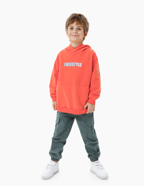 Оранжевое худи для мальчика Купить оранжевое худи для мальчика бренда Bell Bimbo