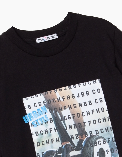 Черный лонгслив для мальчика Купить черный лонгслив для мальчика бренда Bell Bimbo