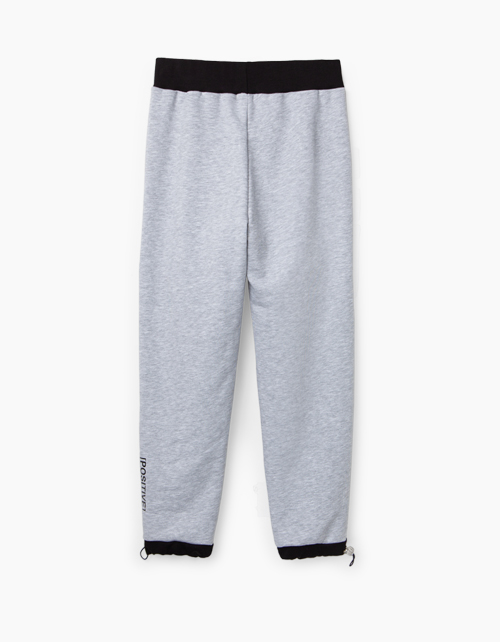 Купить брюки-джоггеры цвета серый меланж для мальчика Bellbimbo