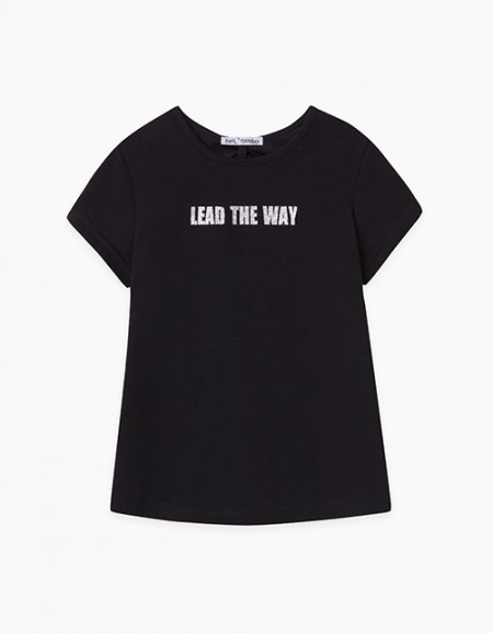 Купить базовую черную футболку Bellbimbo для мальчика