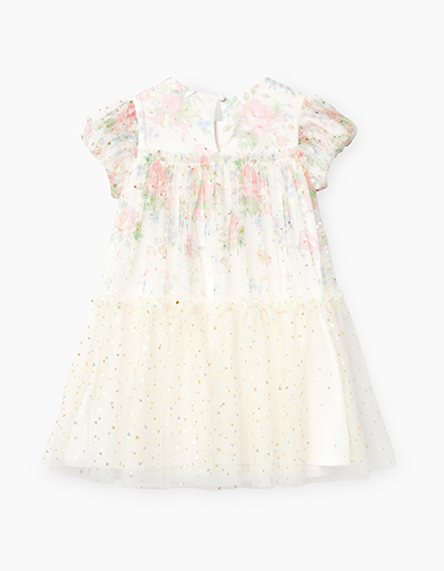 Купить Молочное нарядное двухслойное платье бренда BellBimbo