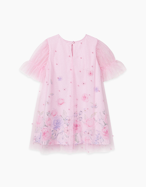 Купить светло-розовое платье А-силуэта бренда BellBimbo