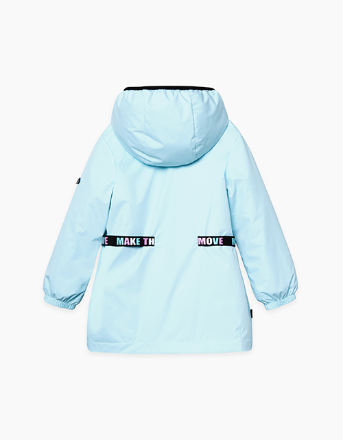 Купить утепленную светло-бирюзовую куртку бренда Bellbimbo для девочки