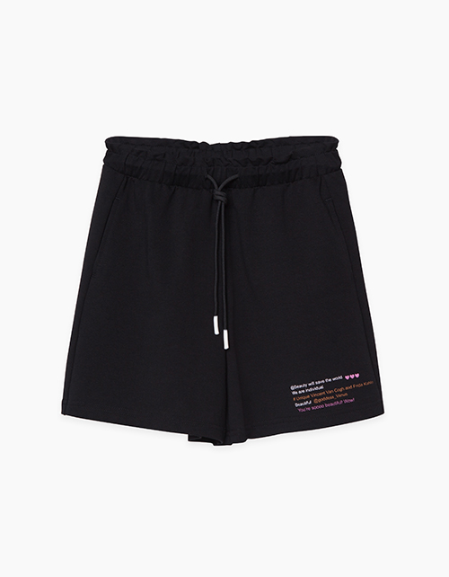 Купить черные шорты Bell Bimbo свободного силуэта для девочки