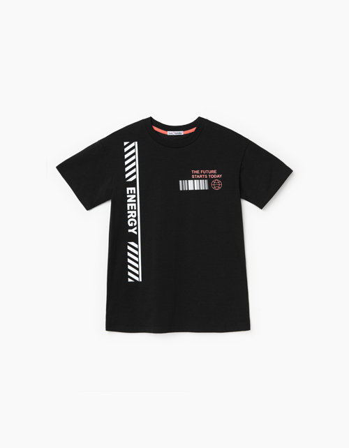 Купить черную футболку Bellbimbo для мальчика