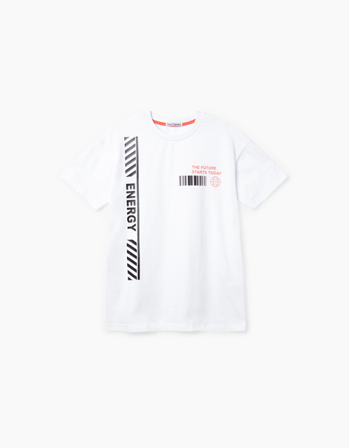 Купить белую футболку Bellbimbo для мальчика