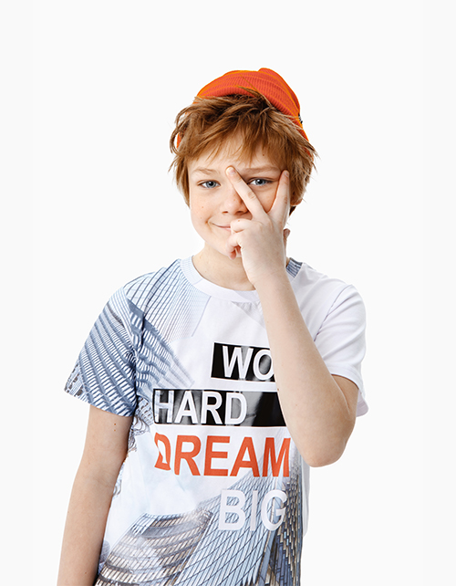 Купить белую футболку Bellbimbo с принтом для мальчика-подростка