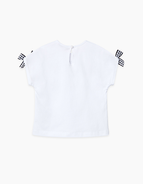 Купить белую футболку полуприлегающего силуэта