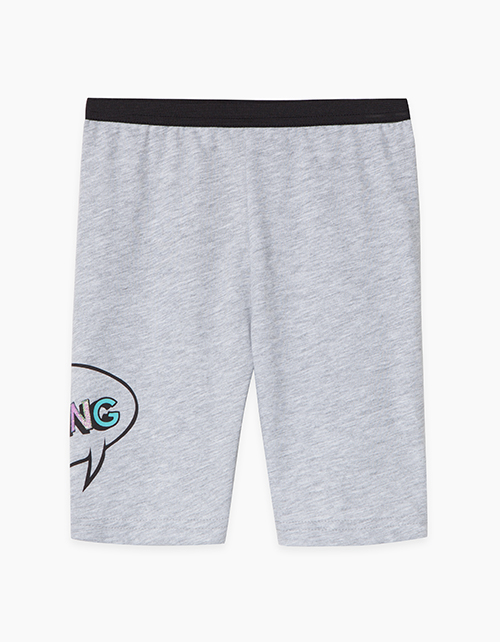 Велосипедки цвета серый меланж для девочки Купить велосипедки цвета серый меланж для девочки