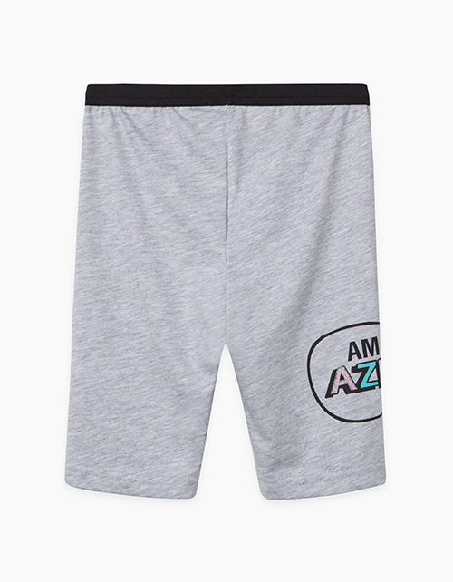 Велосипедки цвета серый меланж для девочки Купить велосипедки цвета серый меланж для девочки