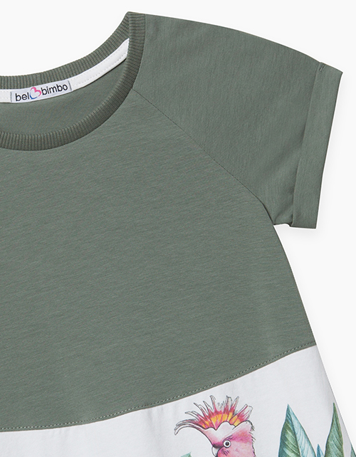 Купить платье трапециевидного силуэта цвета хаки