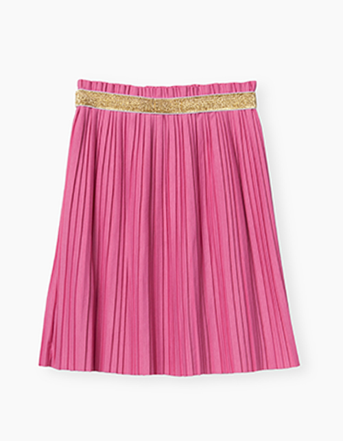 Купить темно-розовую юбку-трапецию