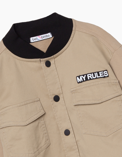 Светло-бежевый жакет-рубашка для мальчика Купить светло-бежевый жакет-рубашка для мальчика