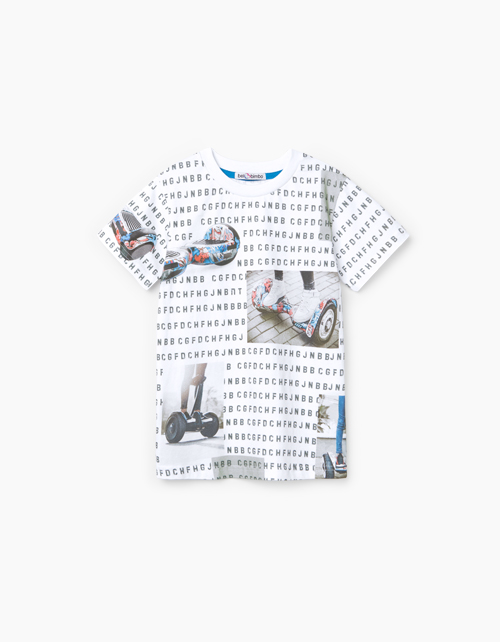 Купить набивную футболку с принтами для мальчика