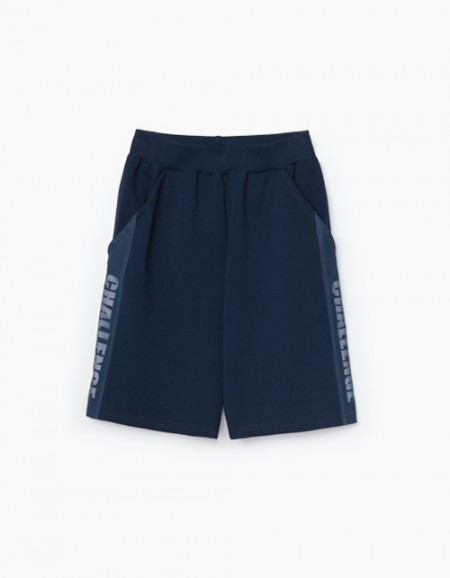 Купить темно-синие шорты для мальчика