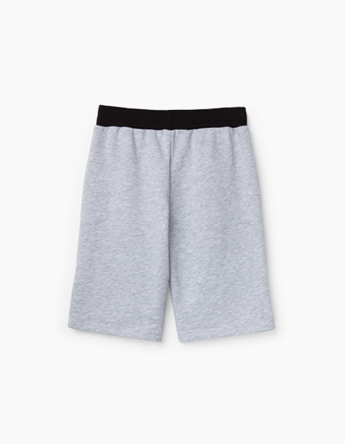 Купить шорты цвета серый меланж для мальчика