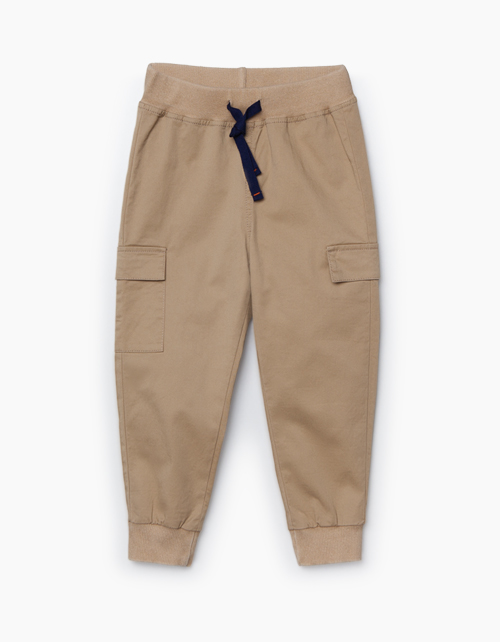Бежевые брюки-карго для мальчика Купить бежевые брюки-карго для мальчика