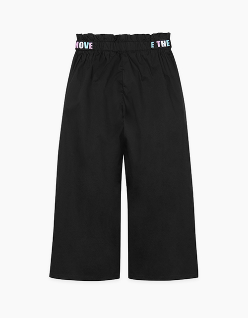 Купить черные брюки-кюлоты