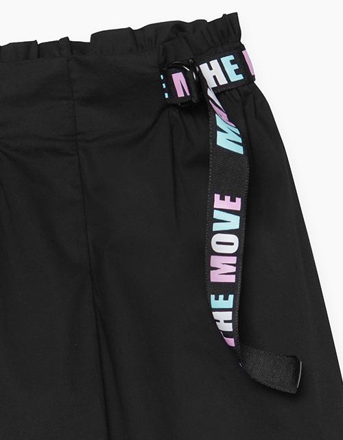 Купить черные брюки-кюлоты