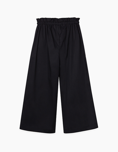 Купить черные брюки-кюлоты для девочки-подростка