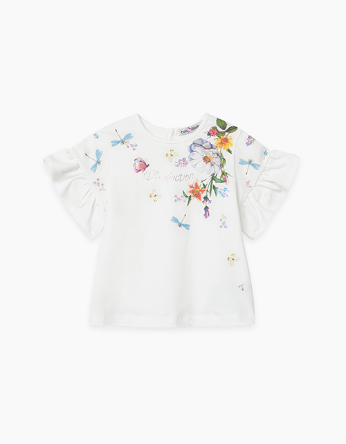 Купить молочную футболку для девочки