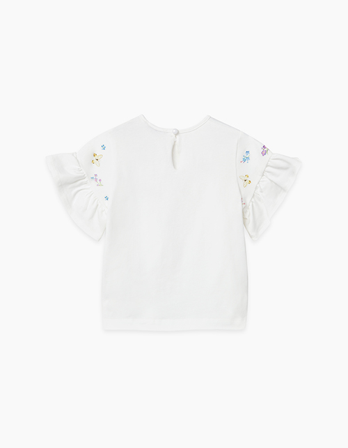 Купить молочную футболку для девочки