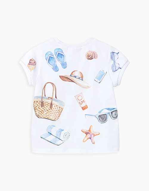 Белая футболка для девочки Купить белую футболку для девочки