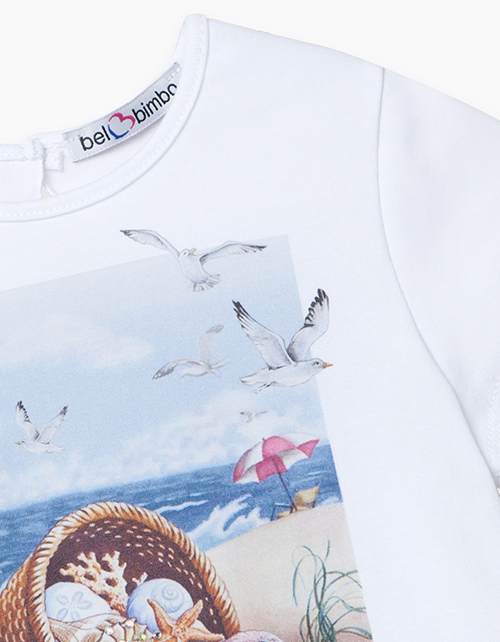 Купить белый джемпер для девочки