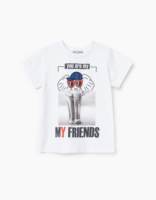 Купить белую футболку для мальчика