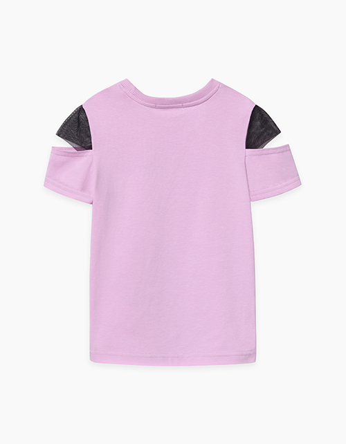 Светло-сиреневая футболка для девочки Купить светло-сиреневую футболку для девочки