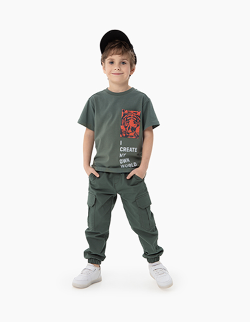 Футболка цвета хаки для мальчика Купить футболку цвета хаки для мальчика