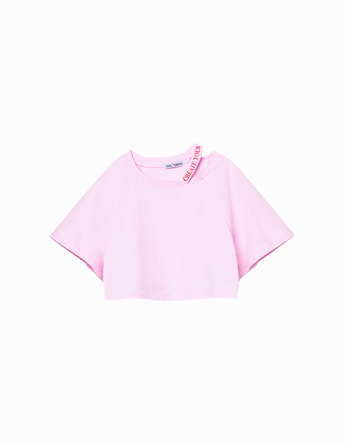 Купить светло-розовый топ для девочки
