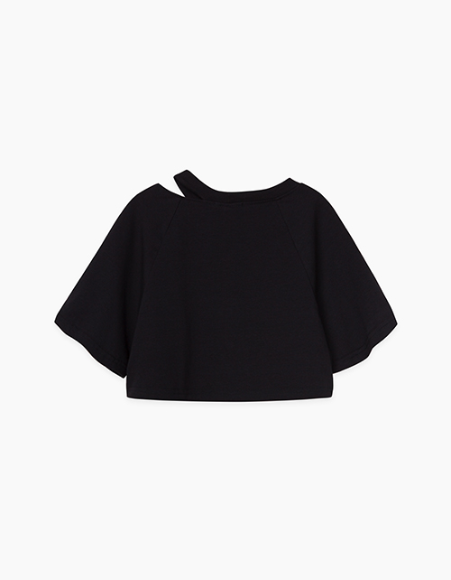 Черный топ объемного силуэта Купить черный топ объемного силуэта