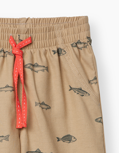 Купить бежевые шорты для мальчика