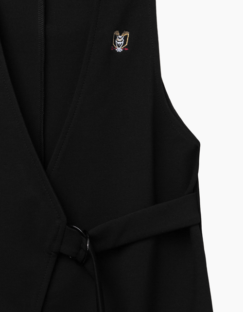 Купить черный жилет для девочки