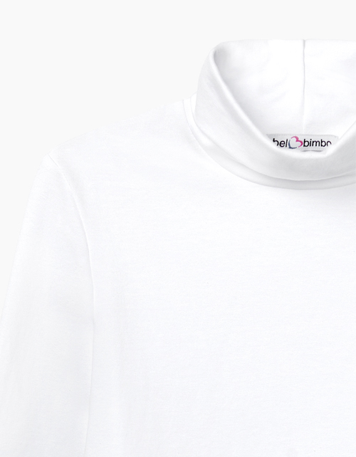 Белый джемпер-водолазка для девочки Купить белый джемпер-водолазку для девочки