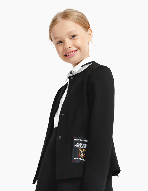 Черный жакет для девочки Купить черный жакет для девочки