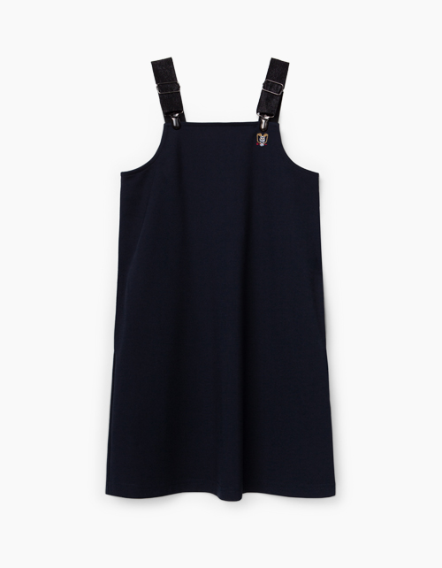 Купить темно-синий школьный сарафан