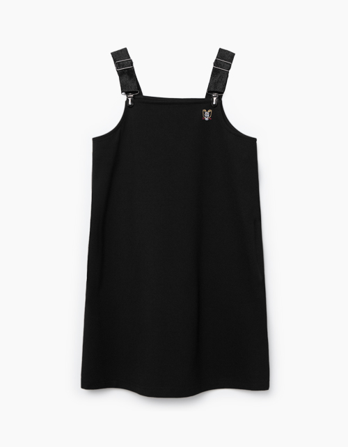 Купить черный школьный сарафан